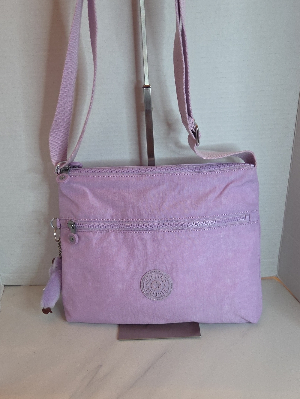 Kipling Lilac Crossbody Bag - Soft Purple